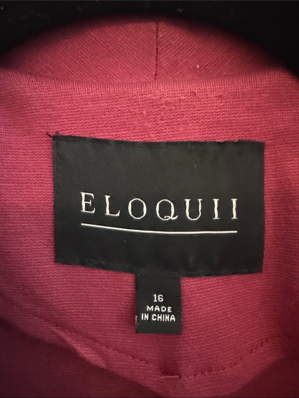 ELOQUII Stretch Single Button Blazer Raspberry Size 16 - Picture 4 of 5